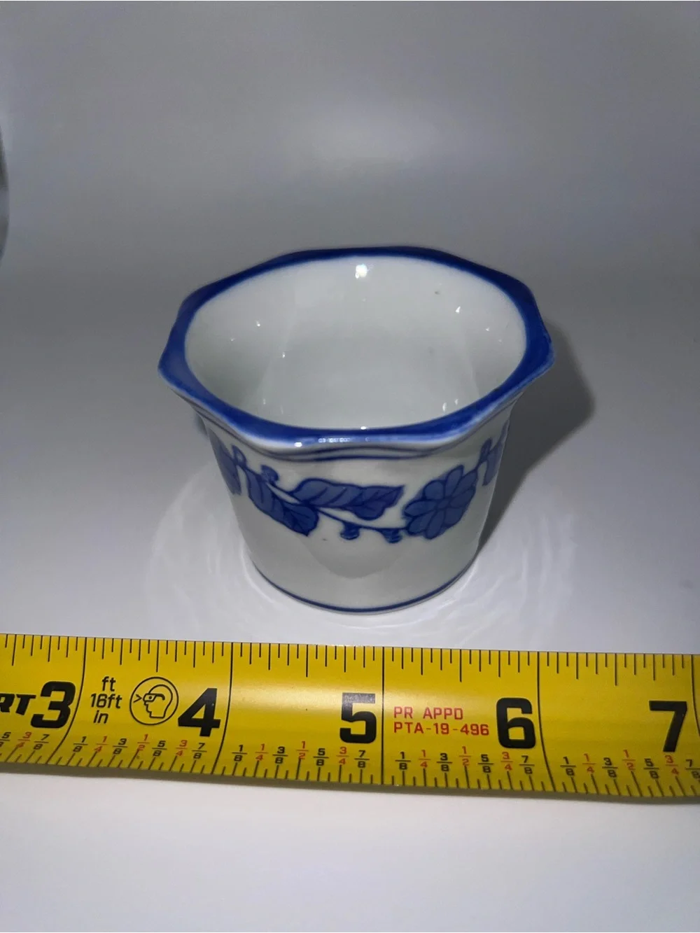 Blue and White votive holder by Knoblin Porcelain
